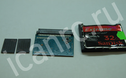 Неисправность контроллера на COMPACT FLASH SANDISK EXTREME 32GB