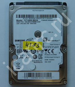 Залипание блока магнитных головок на диске ST1000LM024 (в коробке Transcend) 1Tb